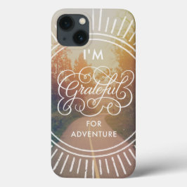 Ik ben dankbaar voor avontuur iPhone 13 hoesje