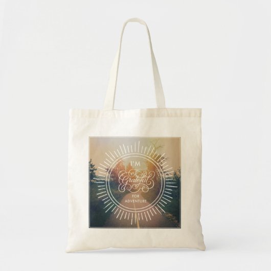 Ik ben dankbaar voor avontuur tote bag (Voorkant)