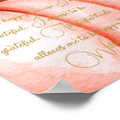 Ik ben dankbaar voor... Dankbare notities Thanksgi Poster (Hoek)