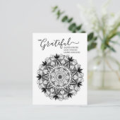 Ik ben dankbaar voor de bevrediging en intentie Ma Briefkaart (Staand voorkant)