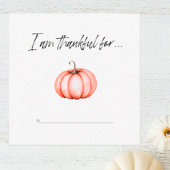 Ik ben dankbaar voor de Thanksgiving van de Nota's Notitiekaartje