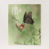 ik ben dankbaar voor deze dag , vlinder legpuzzel (Verticaal)