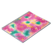 Ik ben dankbaar voor het abstracte roze groene not notitieboek (Linkerzijde)