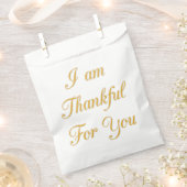 Ik ben dankbaar voor je: een oprechte uitdrukking bedankzakje (Geknipt)