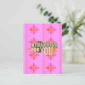 Ik ben dankbaar voor je: een oprechte uitdrukking briefkaart (Staand voorkant)