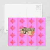 Ik ben dankbaar voor je: een oprechte uitdrukking briefkaart (Voorkant / Achterkant)