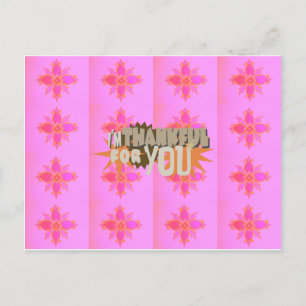 Ik ben dankbaar voor je: een oprechte uitdrukking briefkaart