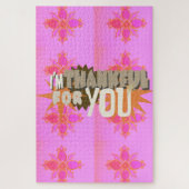 Ik ben dankbaar voor je: een oprechte uitdrukking legpuzzel (Verticaal)