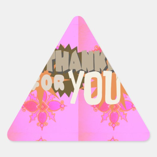 Ik ben dankbaar voor je: een oprechte uitdrukking sticker (Voorkant)