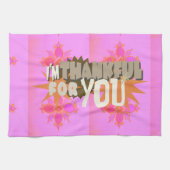 Ik ben dankbaar voor je: een oprechte uitdrukking theedoek (Horizontaal)