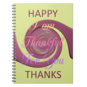 Ik ben dankbaar voor je, Happy Thanksgiving Notitieboek (Voorkant)