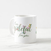Ik ben dankbaar voor je Mok (Voorkant links)