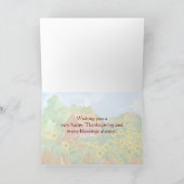 Ik ben dankbaar voor je oom Happy Thanksgiving Kaart (Binnen)