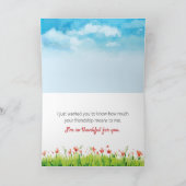 Ik ben dankbaar voor jou, jij bent een zegen bedankkaart (Binnen)