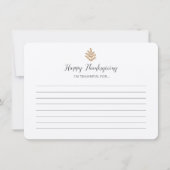 Ik ben dankbaar voor... Thanksgivingen Kaart (Voorkant)