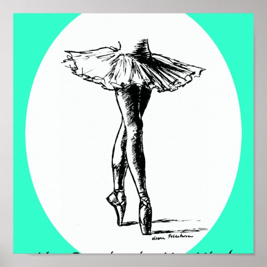 Ik ben Dansend in mijn gedachten Poster (Voorkant)