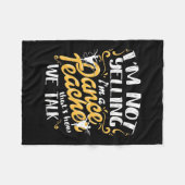 Ik ben dansleraar fleece deken (Voorkant (Horizontaal))