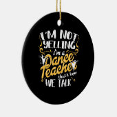 Ik ben dansleraar keramisch ornament (Rechts)