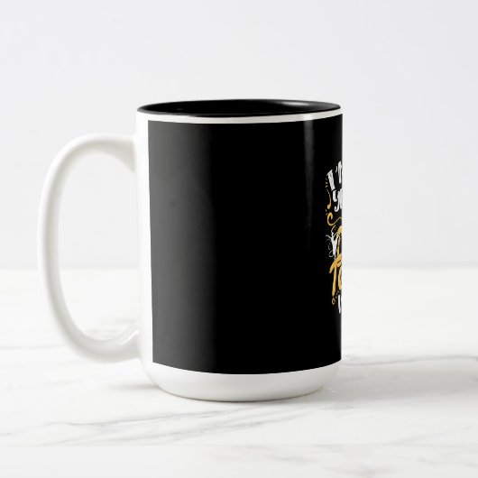 Ik ben dansleraar tweekleurige koffiemok (Links)