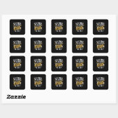 Ik ben dansleraar vierkante sticker (Vel)