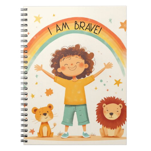 Ik ben dapper - Affirmatie voor kinderen Notitieboek (Voorkant)