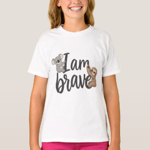 Ik Ben Dapper Cute Koala & Luiaard Groei Mindset O T-shirt