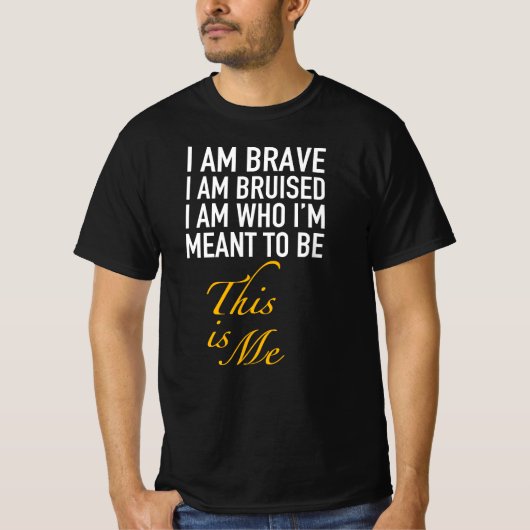 Ik ben dapper dat ik gekneusd ben.. dit ben ik. t-shirt (Voorkant)