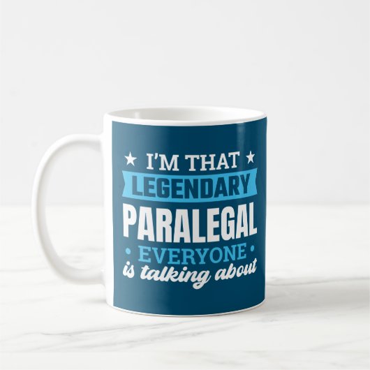 Ik ben dat Legendary Paralegal Funny Quote Koffiemok (Links)