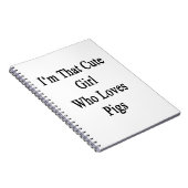 Ik ben dat stomme meisje dat van varkens houdt notitieboek (Rechterzijde)