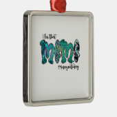 Ik ben dat thema metalen ornament (Rechts)