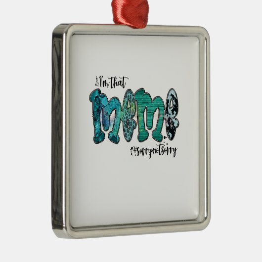 Ik ben dat thema metalen ornament (Rechts)