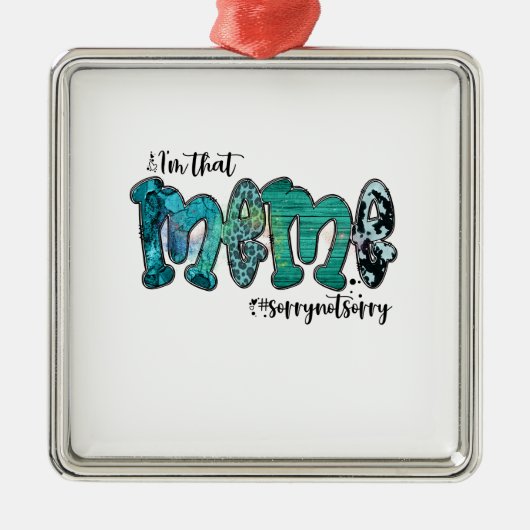 Ik ben dat thema metalen ornament (Voorkant)