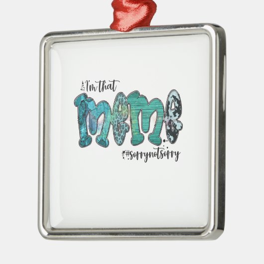 Ik ben dat thema metalen ornament (Links)