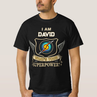 Ik Ben DAVID Wat Is Jouw Superkracht T-shirt