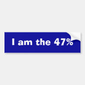Ik ben de 47% bumpersticker (Voorkant)