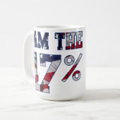 Ik ben de 47% Mok van de koffiethee (Voorkant links)