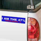 Ik ben de 47% Obama-Biden 2012 Bumpersticker (Op Truck)