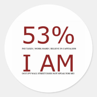 Ik ben de 53% ronde sticker