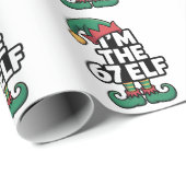 Ik ben de 67 Elf Zes Zeven Elf Meme Kerstmis Cadeaupapier (Rol Hoek)