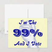 Ik ben de 99% briefkaart (Voorkant / Achterkant)