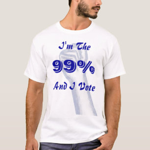 Ik ben de 99% (en ik stem) t-shirt