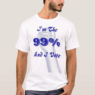 Ik ben de 99% (en ik stem) t-shirt