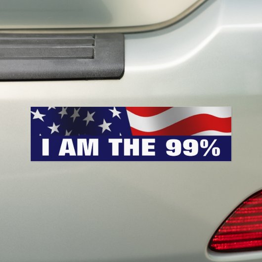 Ik ben de 99 procent bumpersticker (Op auto)