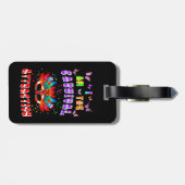 Ik ben de aantrekkingskracht van carnaval bagagelabel (Achterkant horizontaal)