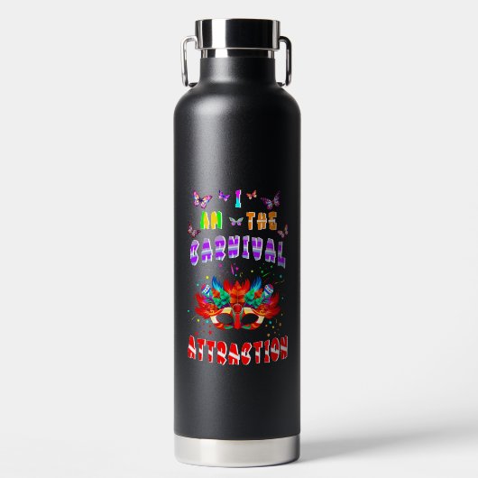 Ik ben de aantrekkingskracht van carnaval waterfles (Voorkant)