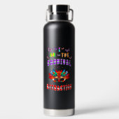 Ik ben de aantrekkingskracht van carnaval waterfles (Achterkant)