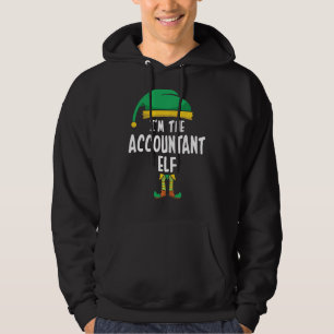 Ik ben de accountant Elf Matching Family Group Chr Hoodie