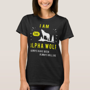Ik ben de Alfa Wolf Dog Animal Fort T-Shirt