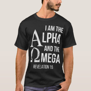 Ik ben de Alpha en de Omega Christelijk T-shirt