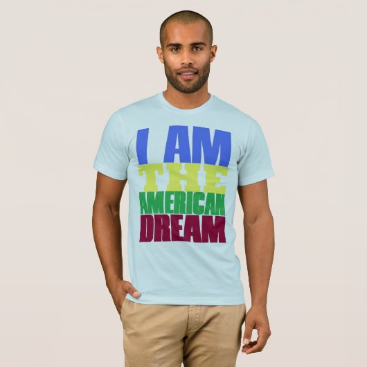 ik ben de amerikaanse droom t-shirt (Voorkant volledig)